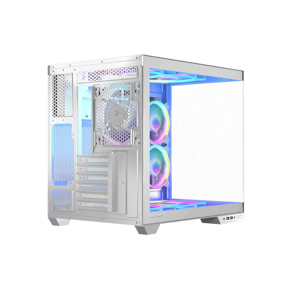 Obudowa Modecom Volcano Panorama Apex ARGB 5F Midi White.