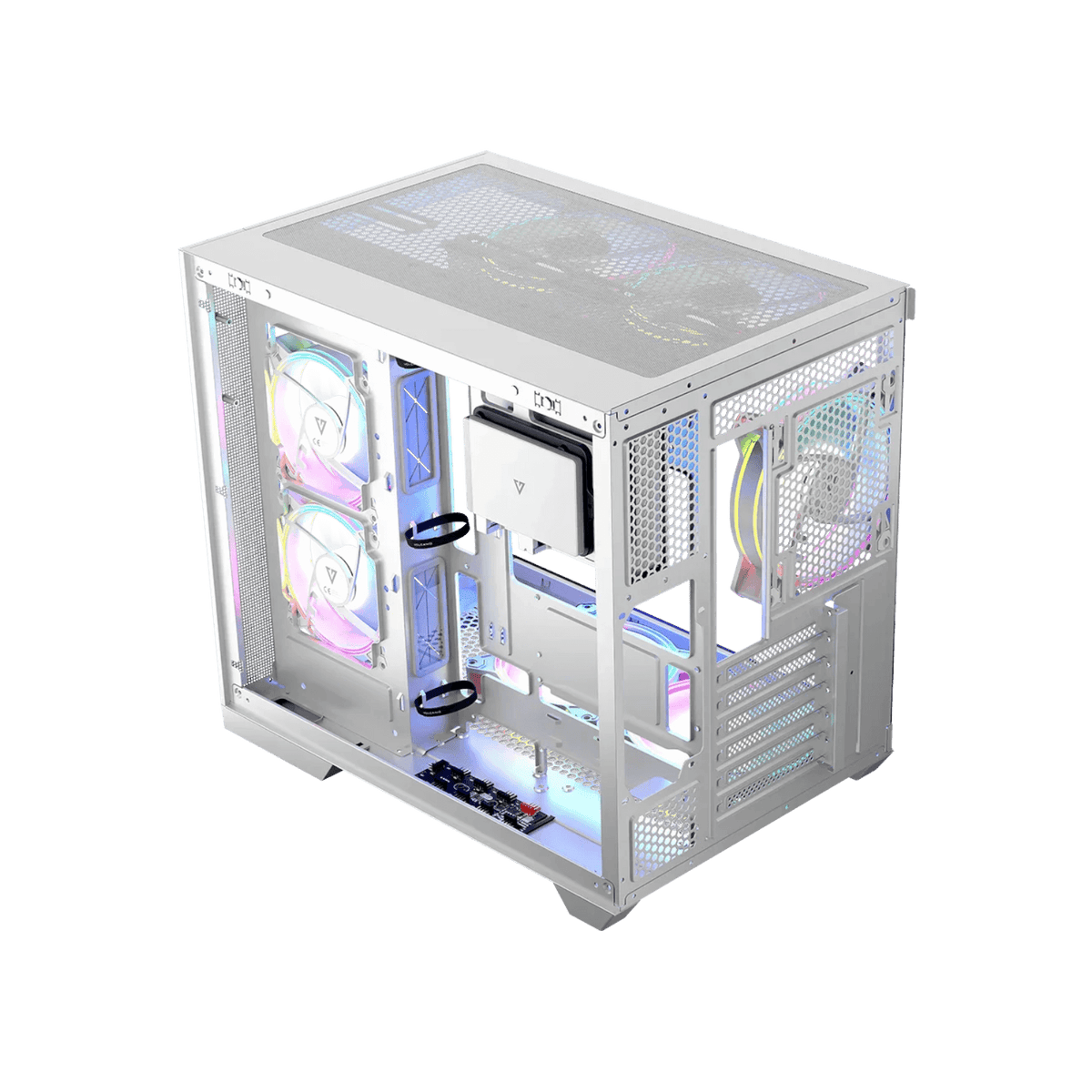 Obudowa Modecom Volcano Panorama Apex ARGB 7F Midi White.