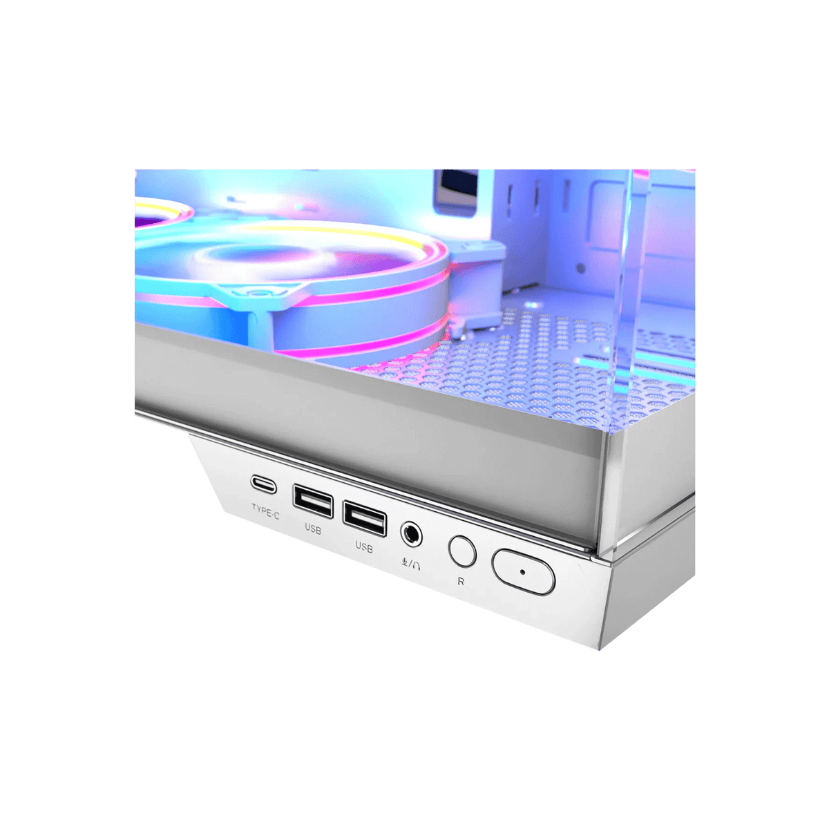 Obudowa Modecom Volcano Panorama Apex ARGB 7F Midi White.