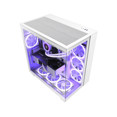 Obudowa NZXT H9 Flow Matte White.