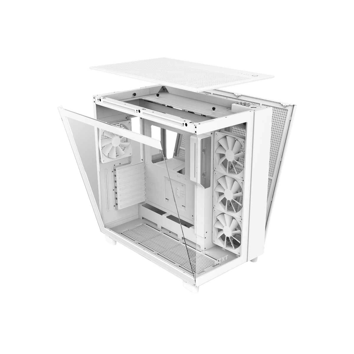 Obudowa NZXT H9 Flow Matte White.