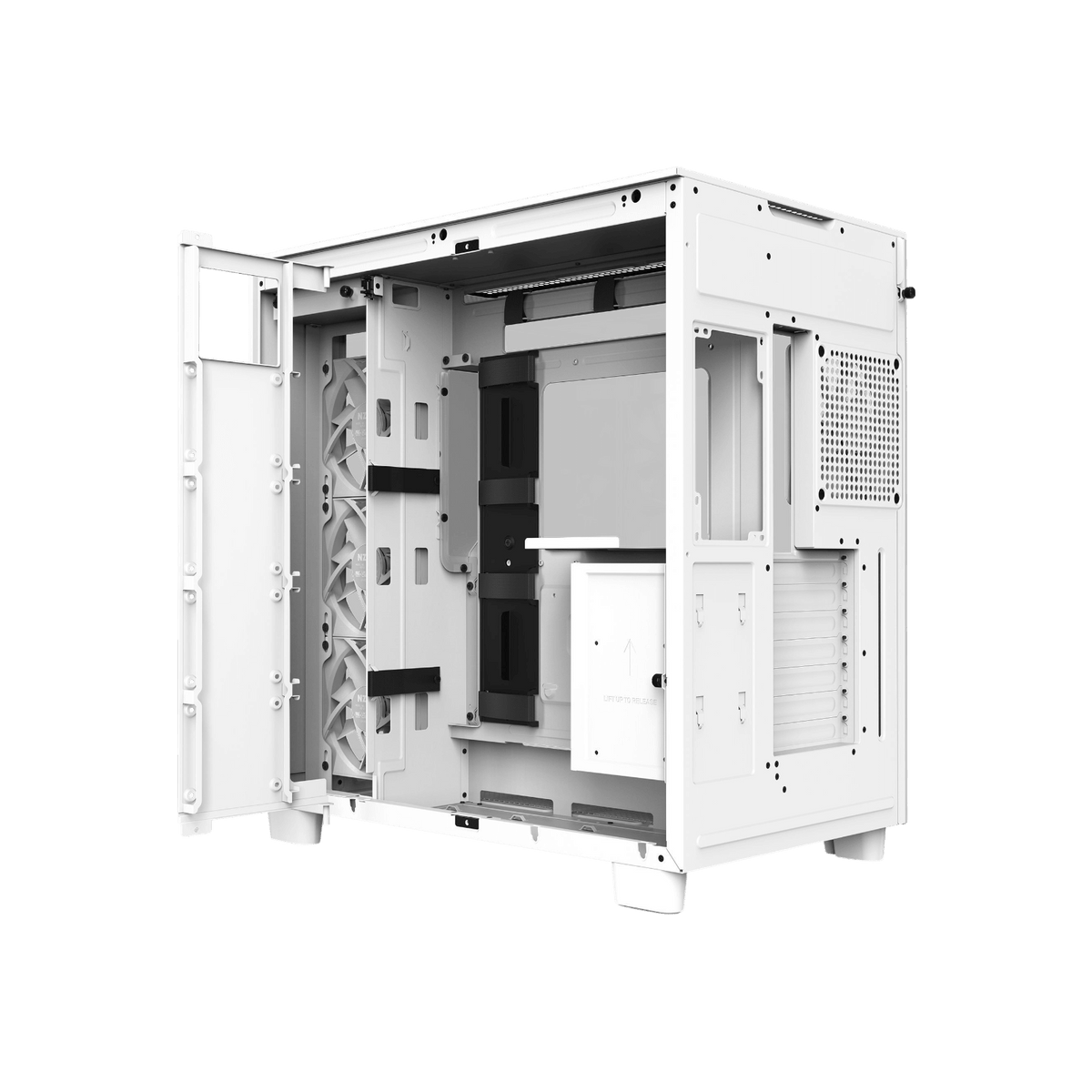 Obudowa NZXT H9 Flow Matte White.