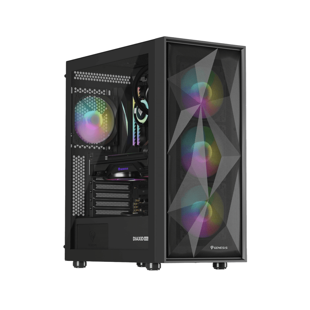 Obudowa Natec Genesis Diaxid 605 ARGB Black.
