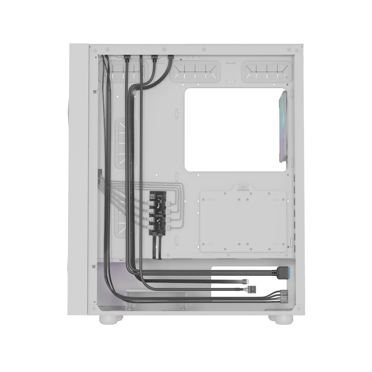 Obudowa Natec Genesis Diaxid 605 ARGB White.