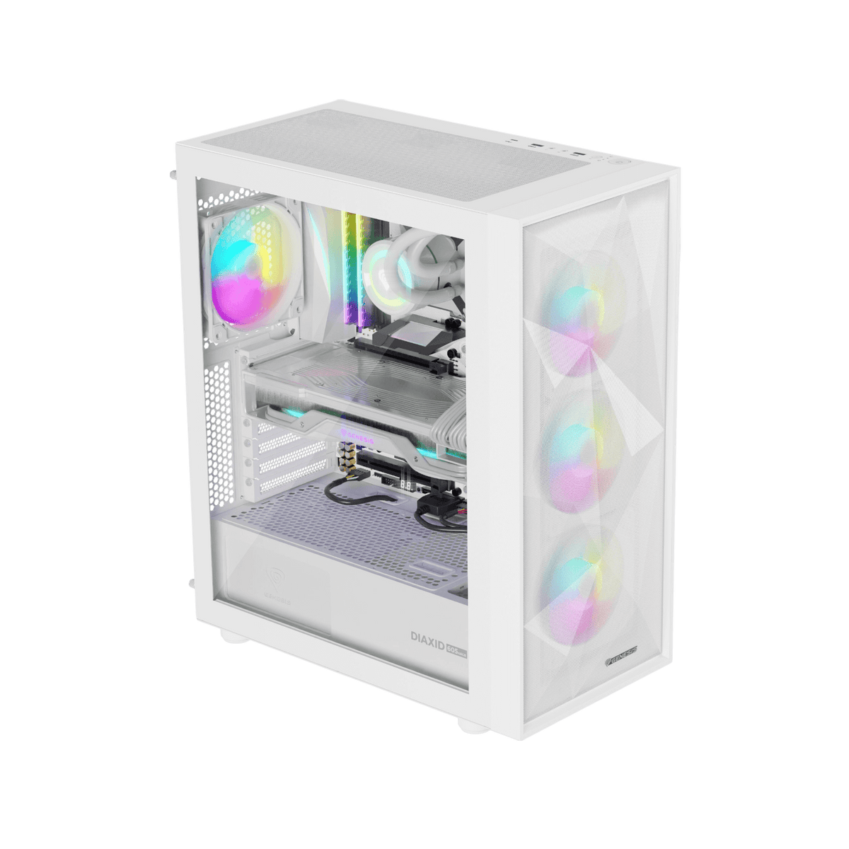 Obudowa Natec Genesis Diaxid 605 ARGB White.