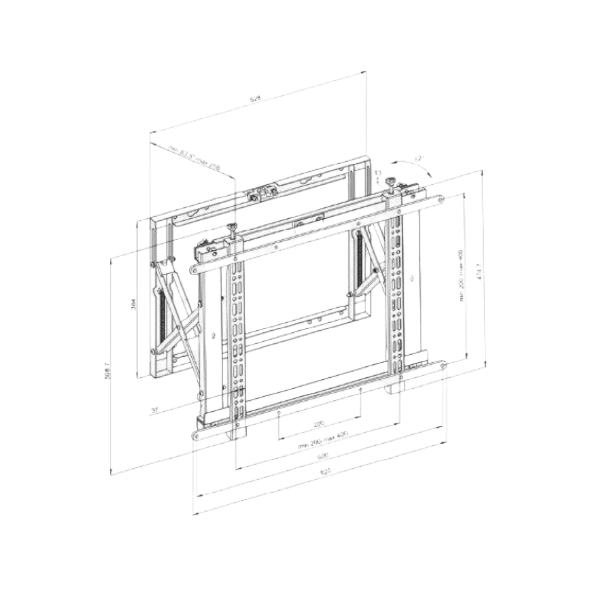Uchwyt ścienny Neomounts WL95-800BL 42" - 70" VESA 35kg.