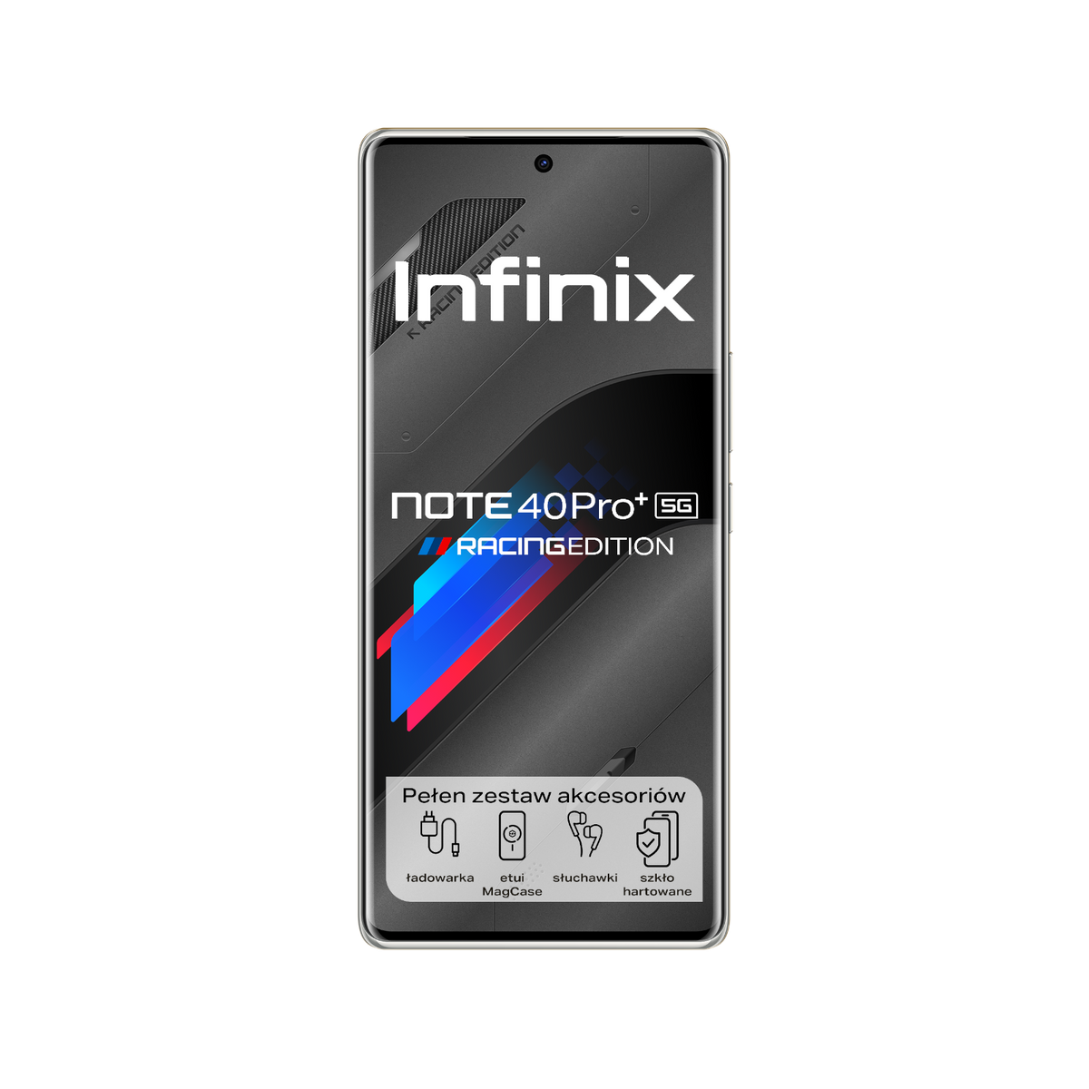 Smartfon Infinix NOTE 40 Pro+ 5G Racing Grey Edition.