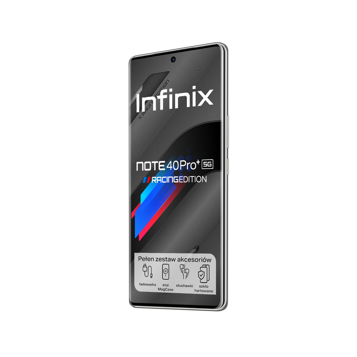 Smartfon Infinix NOTE 40 Pro+ 5G Racing Grey Edition.