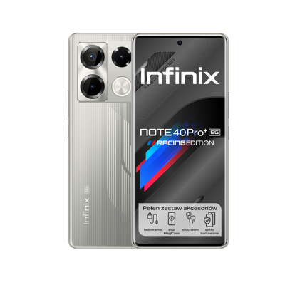 Smartfon Infinix NOTE 40 Pro+ 5G Racing Grey Edition.