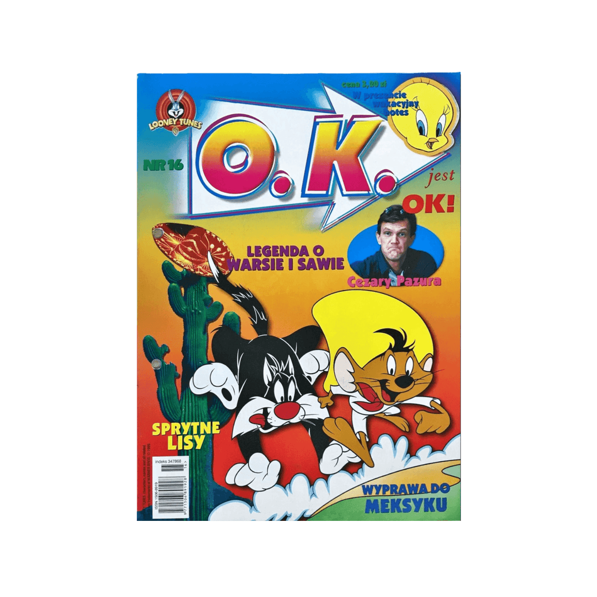 O.K. Looney Tunes segregator czasopismo.
