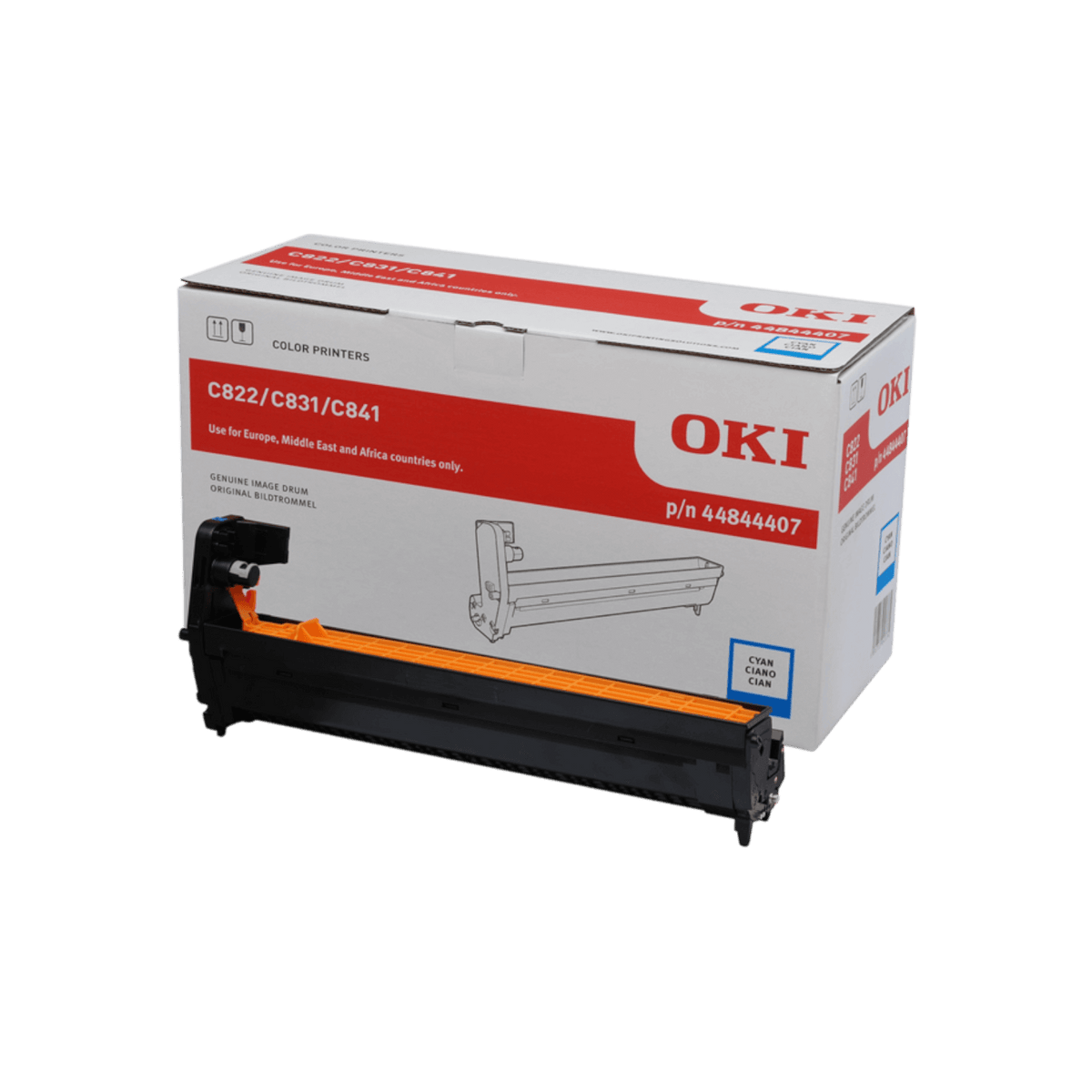 Bęben do drukarki OKI C822 / C831 / C841 Błękitny (Cyan) 30K 44844407.