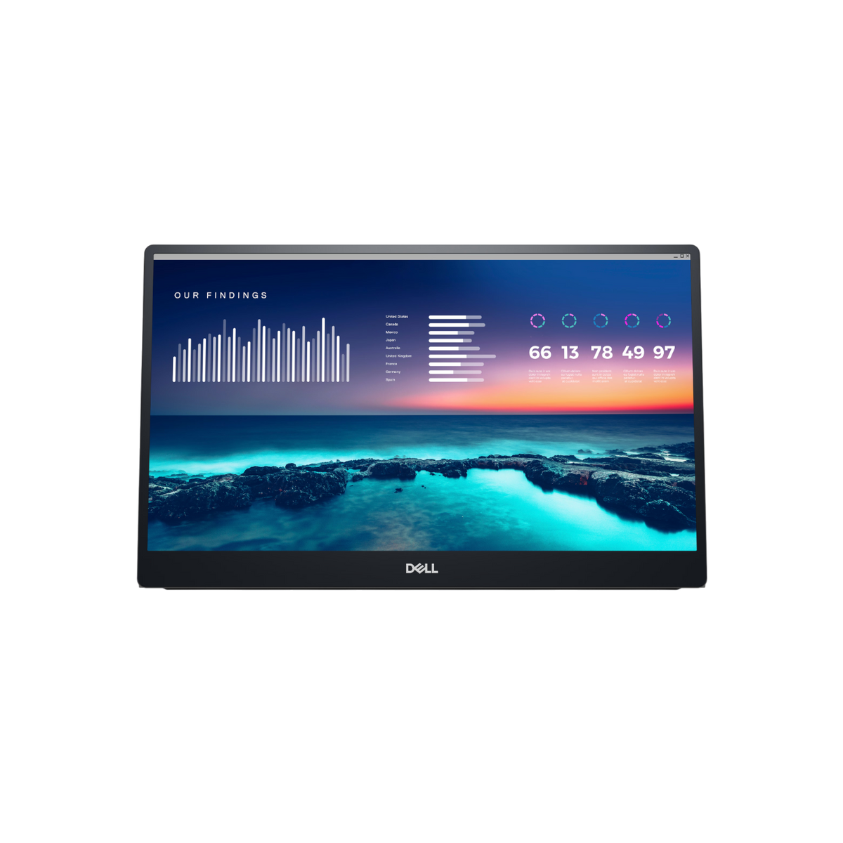 Monitor Dell P1424H 14" IPS Full HD.