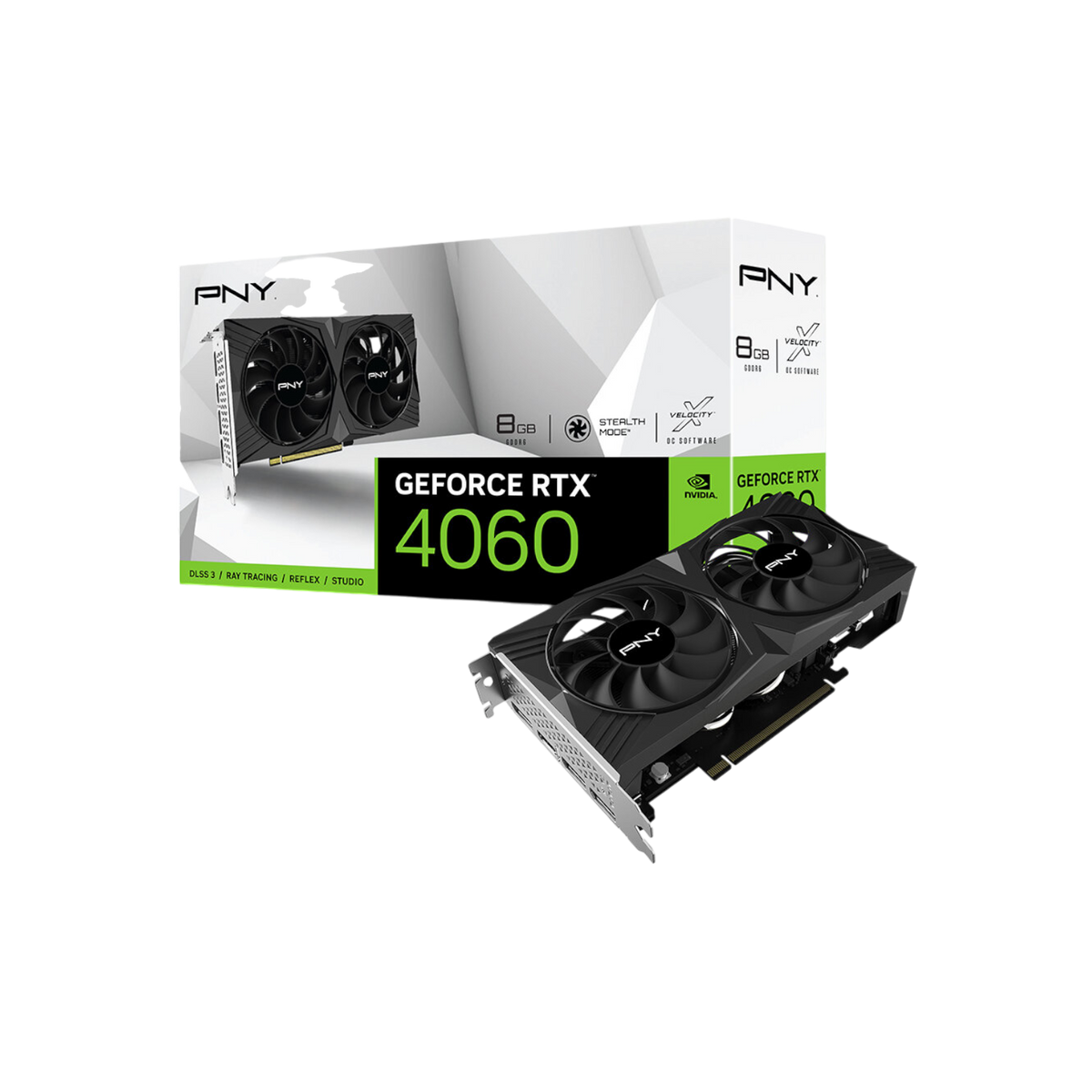 Karta graficzna PNY GeForce RTX 4060 Verto Dual Fan 8GB GDDR6.