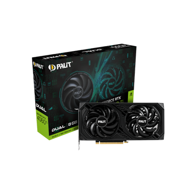 Karta graficzna Palit GeForce RTX 4060 Ti Dual 8GB GDDR6.