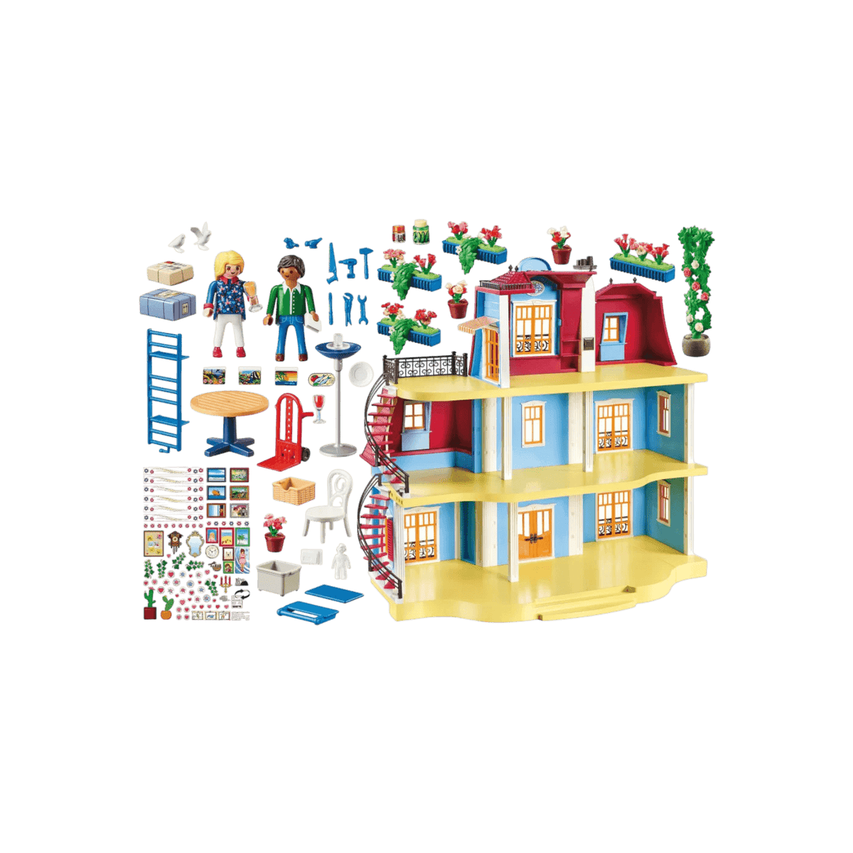 Playmobil Zestaw z figurkami Dollhouse 70205 Duży domek dla lalek.