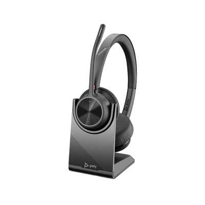 Słuchawki bezprzewodowe nauszne Poly Voyager 4320 USB-C BT700 Charge Stand.