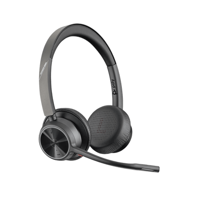Słuchawki bezprzewodowe nauszne Poly Voyager 4320 MS USB-A adapter BT700.