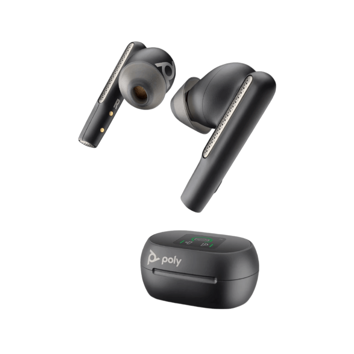 Słuchawki bezprzewodowe douszne Poly Voyager Free 60+ UC Carbon Black Adapter USB-C.