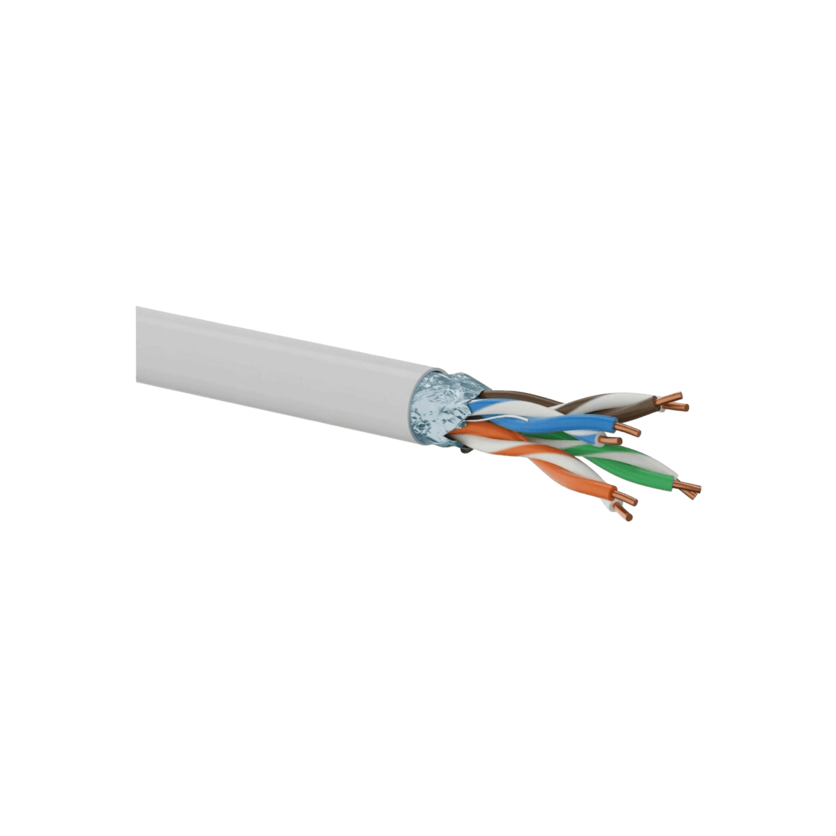 Kabel sieciowy Q-LANTEC F/UTP Kat.5e Eca PVC 4PR 305m Szary.