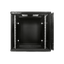 Szafa rack Qoltec 19" 12U 600x635x600mm wisząca Drzwi perforowane Czarny.