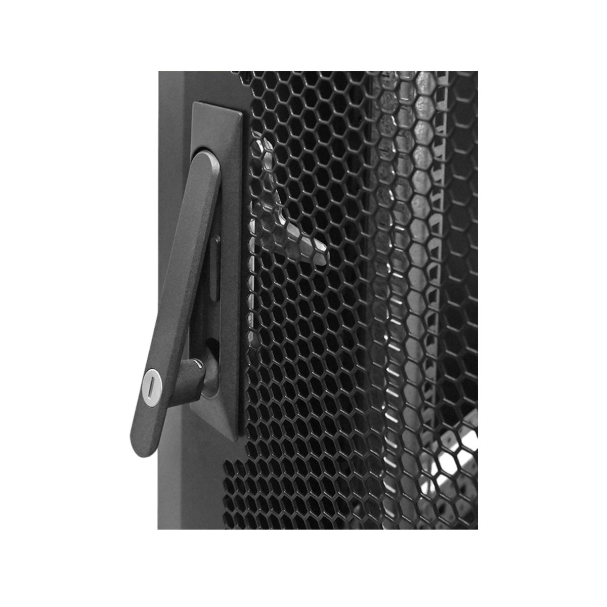Szafa rack Qoltec 19" 15U 600x855x600mm stojąca Drzwi perforowane Czarny.