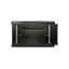Szafa rack Qoltec 19" 6U 600x370x600mm wisząca Drzwi perforowane Czarny.