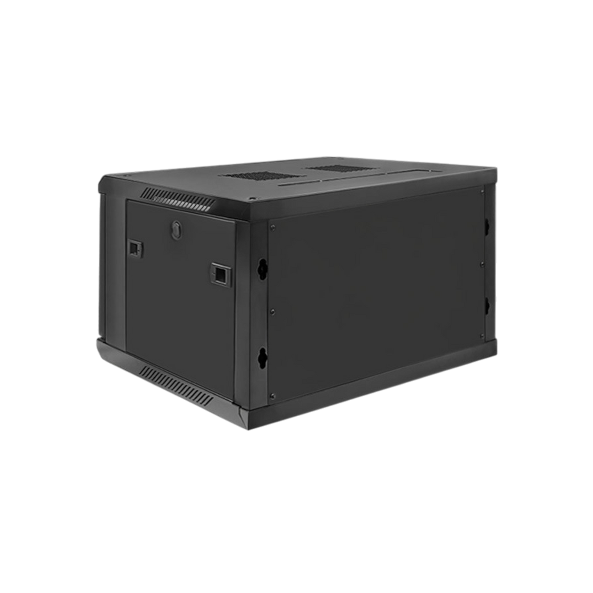 Szafa rack Qoltec 19" 6U 600x370x600mm wisząca Drzwi szklane Czarny.