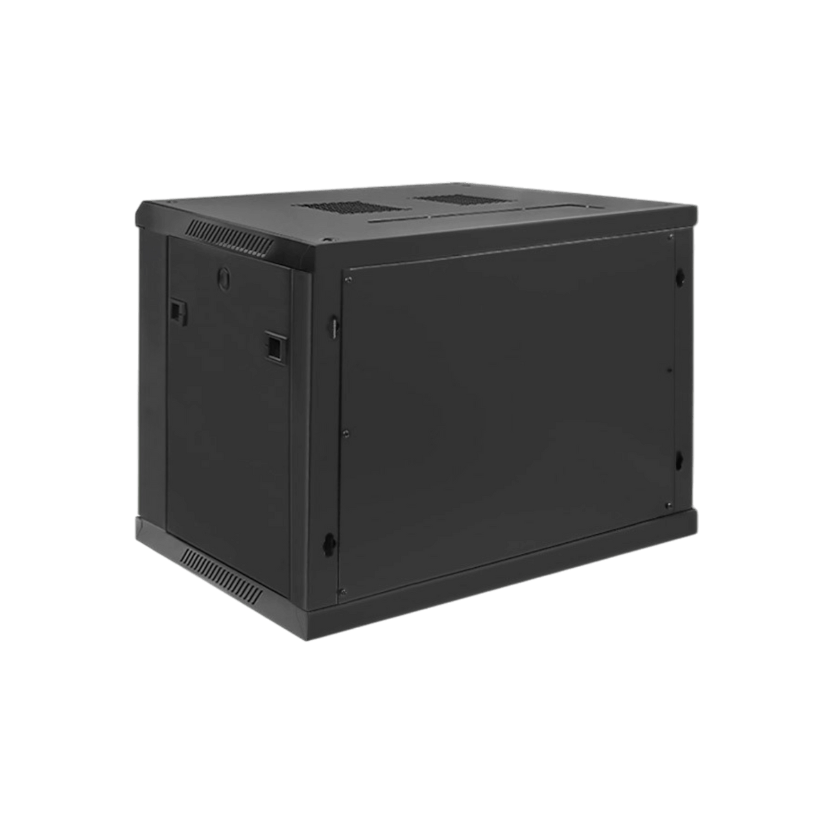 Szafa rack Qoltec 19" 9U 600x500x450mm wisząca Drzwi szklane Czarny.