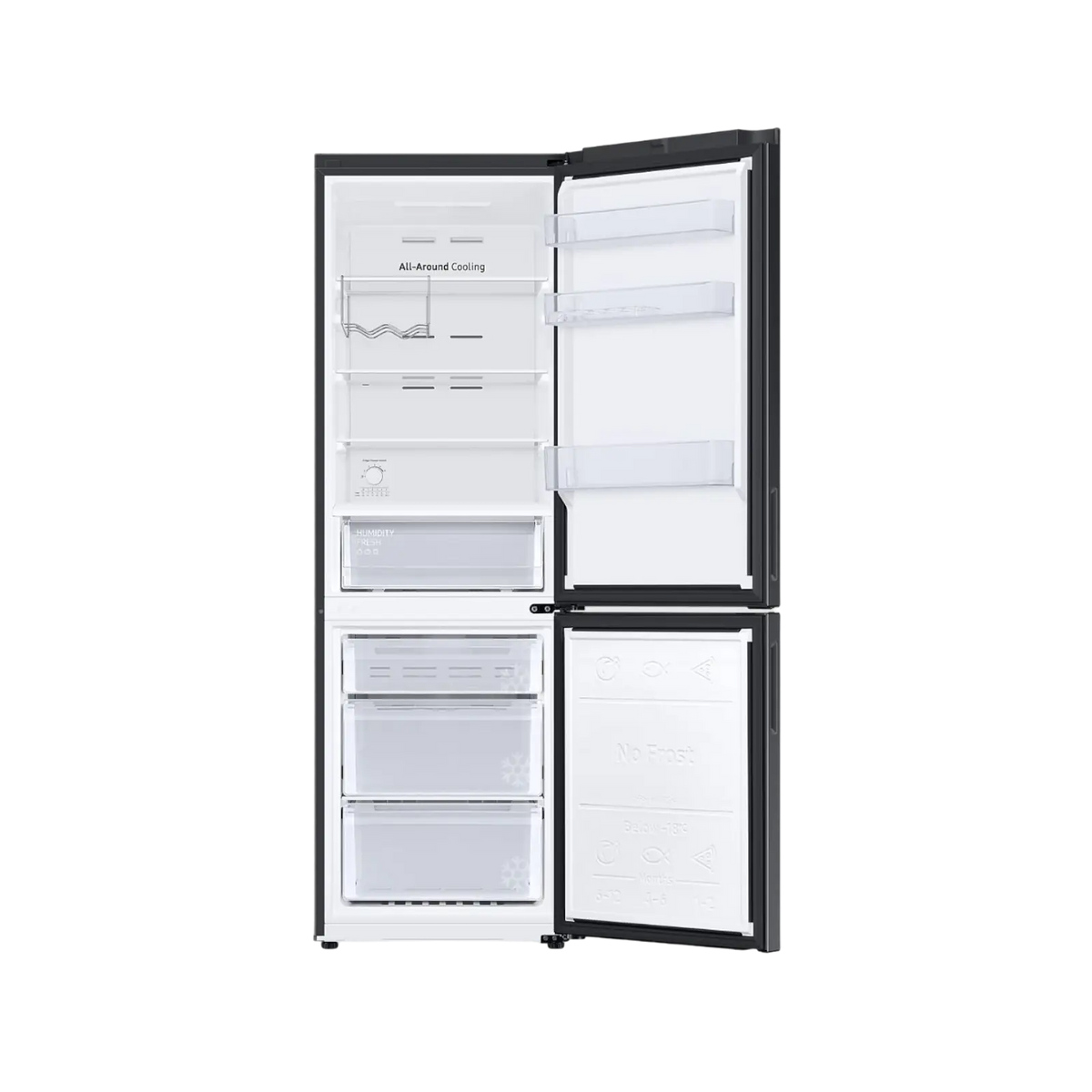 Lodówka wolnostojąca Samsung RB33B612FBN No Frost 185cm.