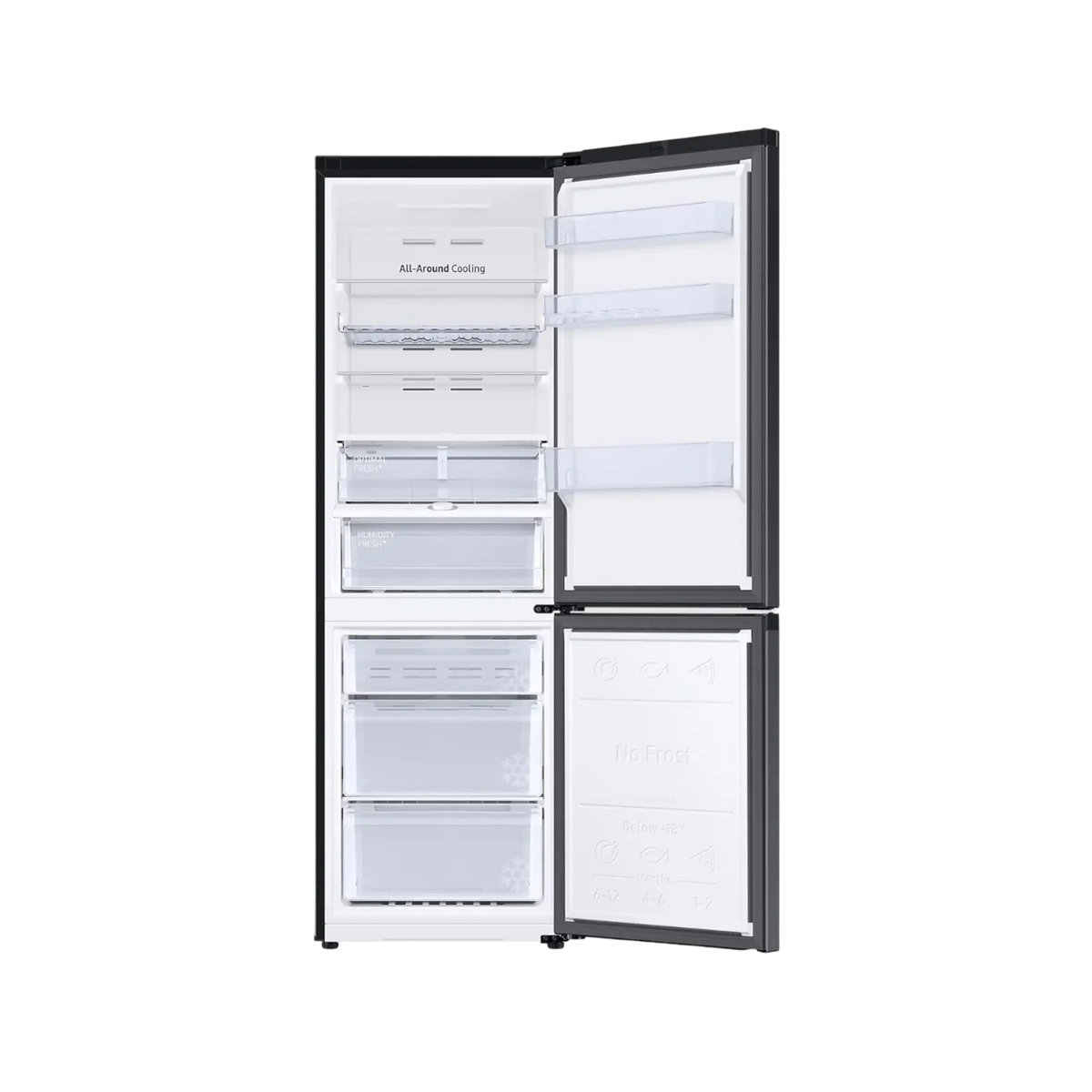 Lodówka wolnostojąca Samsung RB34C675EBN No Frost 185cm.