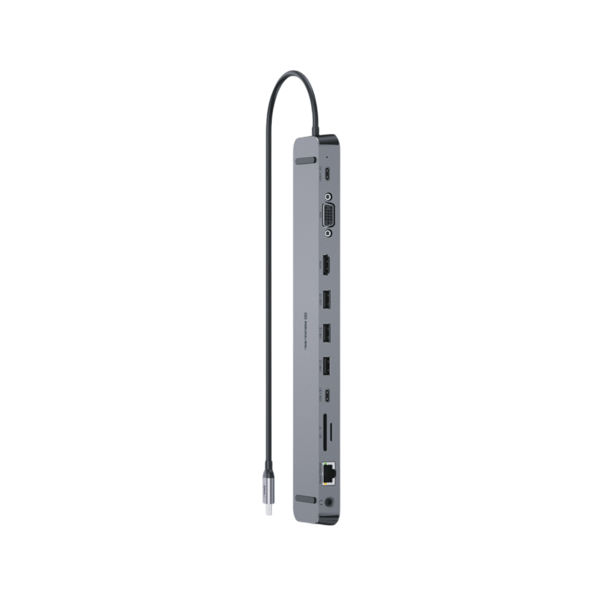 Wielofunkcyjna stacja dokująca REAL-EL CQ-1000 USB-C.