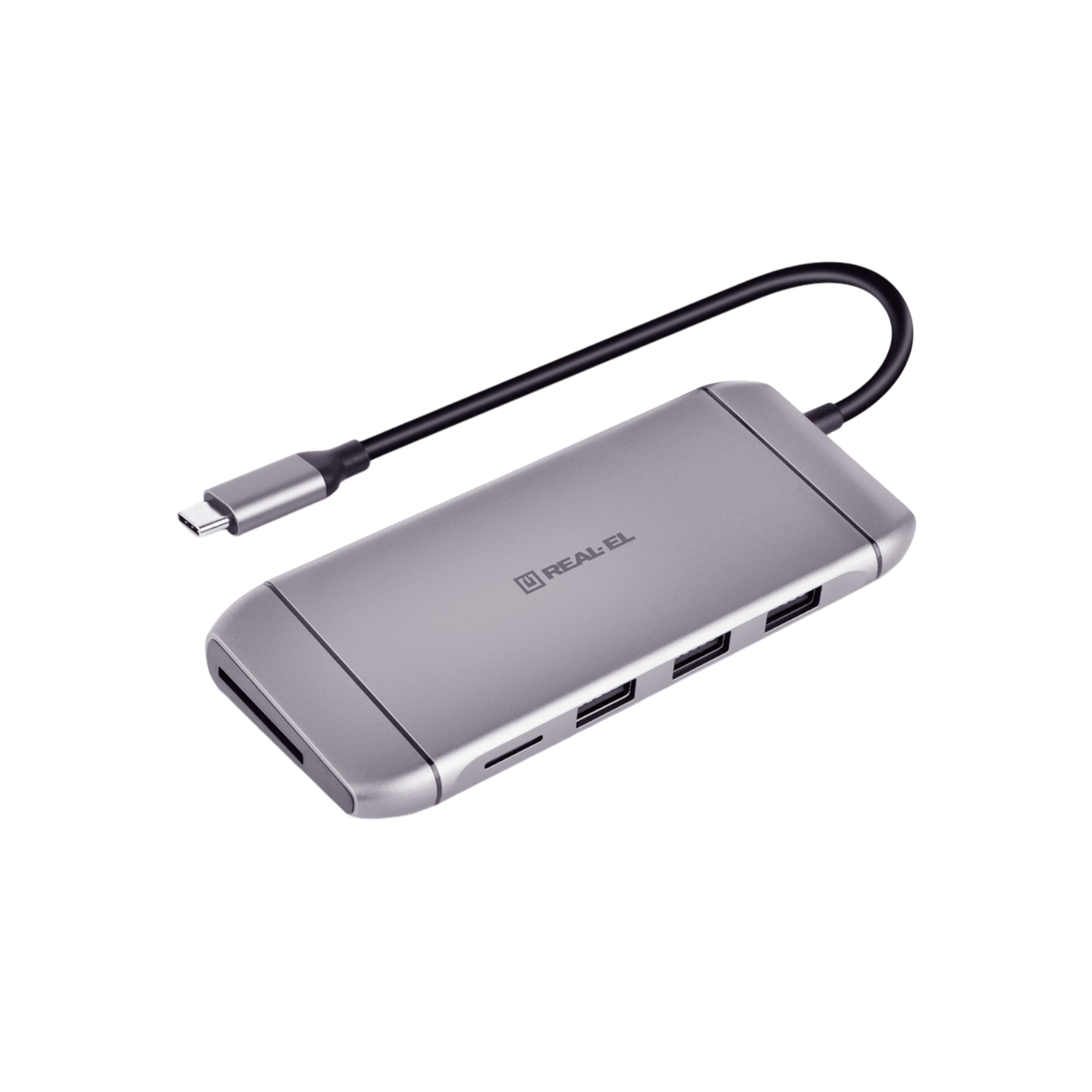 Wielofunkcyjna stacja dokująca REAL-EL CQ-900 USB-C.