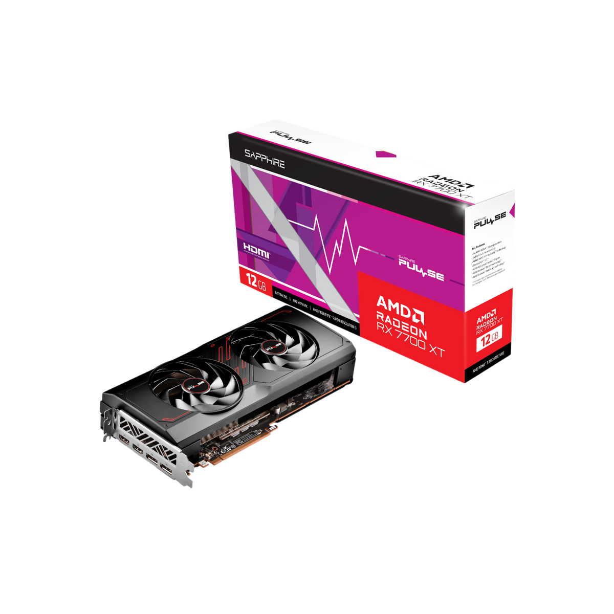 Karta graficzna Sapphire Radeon RX 7700 XT PULSE 12GB GDDR6.