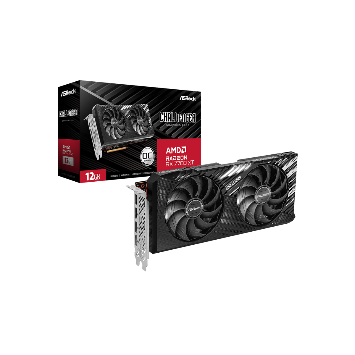 Karta graficzna Asrock Radeon RX 7700 XT Challenger OC 12GB GDDR6.