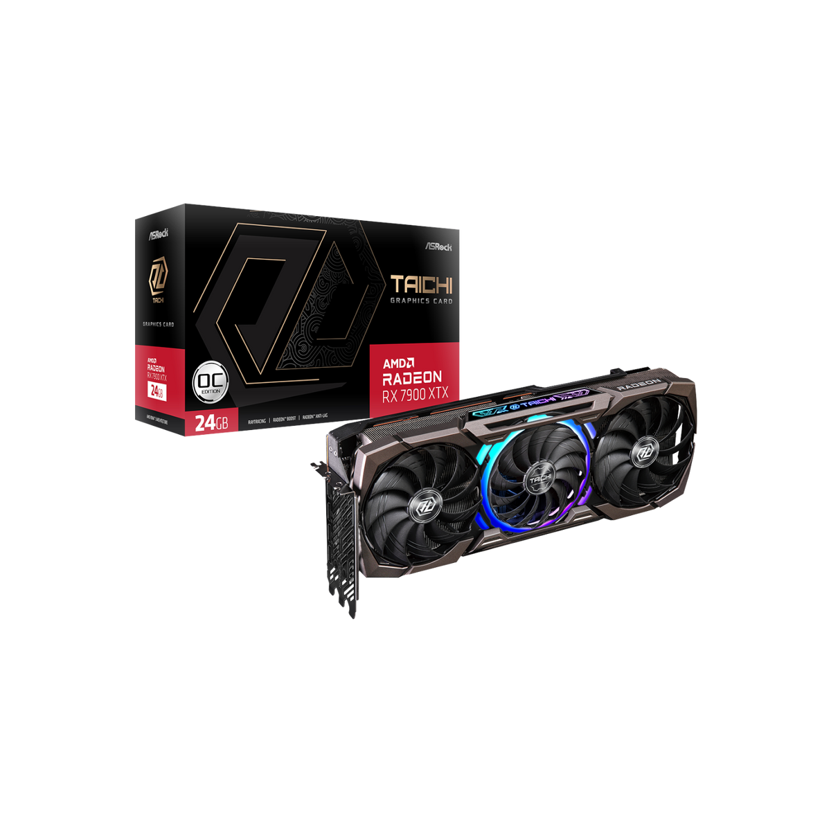 Karta graficzna Asrock Radeon RX 7900 XTX Taichi OC 24GB GDDR6.