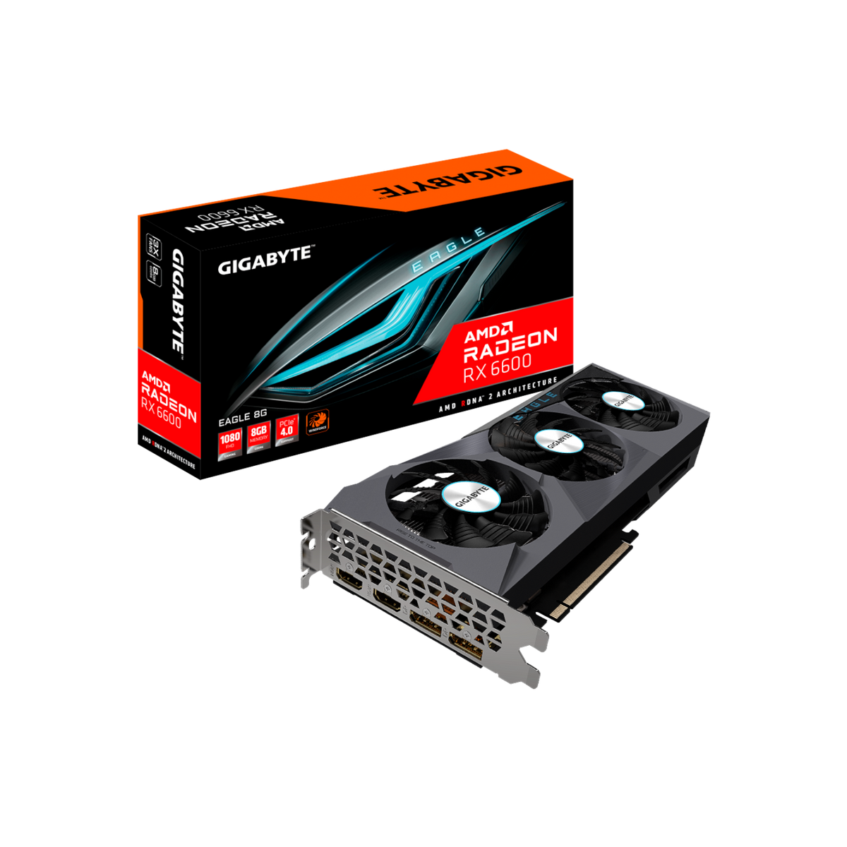 Karta graficzna Gigabyte Radeon RX 6600 EAGLE 8GB GDDR6.