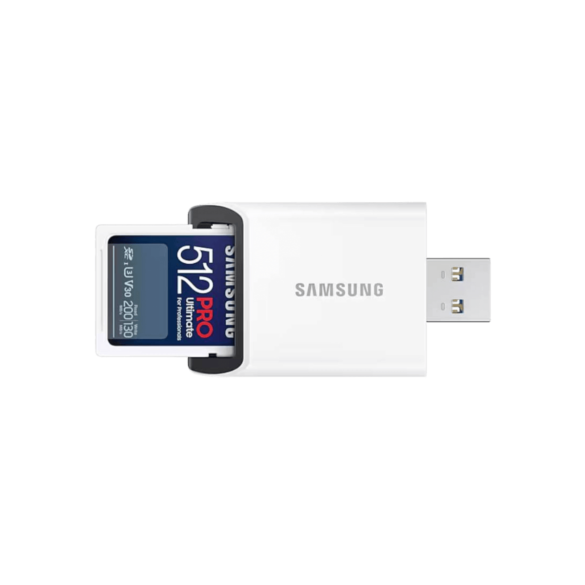 Karta pamięci SD Samsung PRO Ultimate 2023 SDXC UHS-I 512GB z czytnikiem.