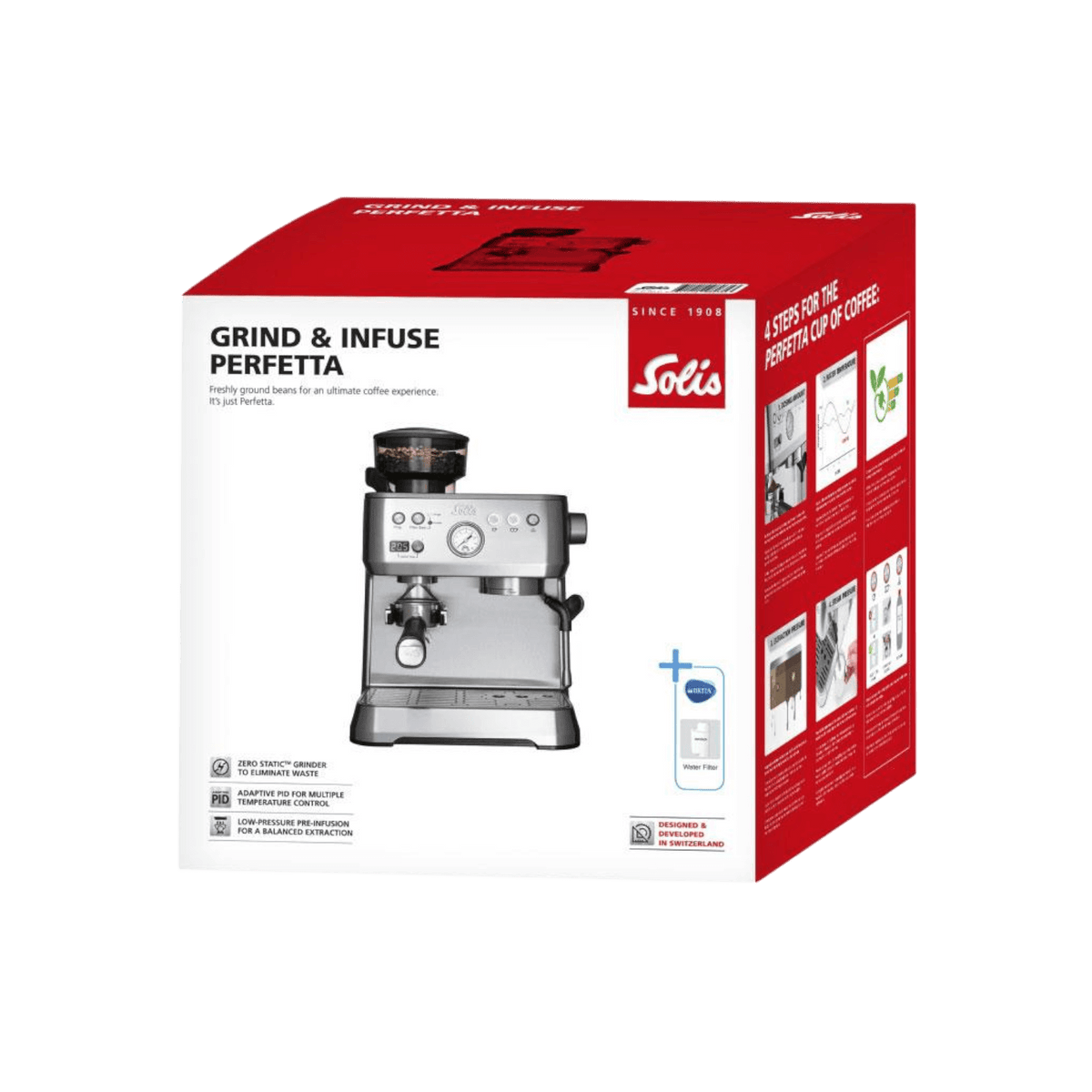 Ekspres kolbowy Solis Grind & Infuse Perfetta SOL 98036.