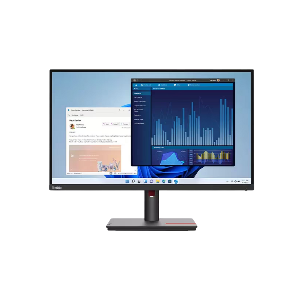 Monitor Lenovo T27p-30 27" IPS Ultra HD.