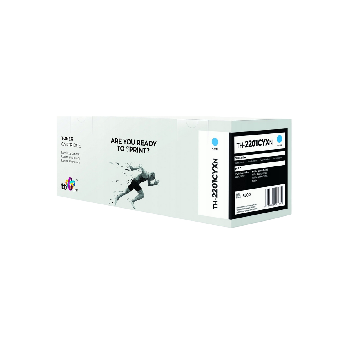 Toner TB Print do drukarki HP Color LaserJet Pro 4202 / 4302 / 4303 W2201X TH-2201CYXN Błękitny (Cyan) 5.5K.