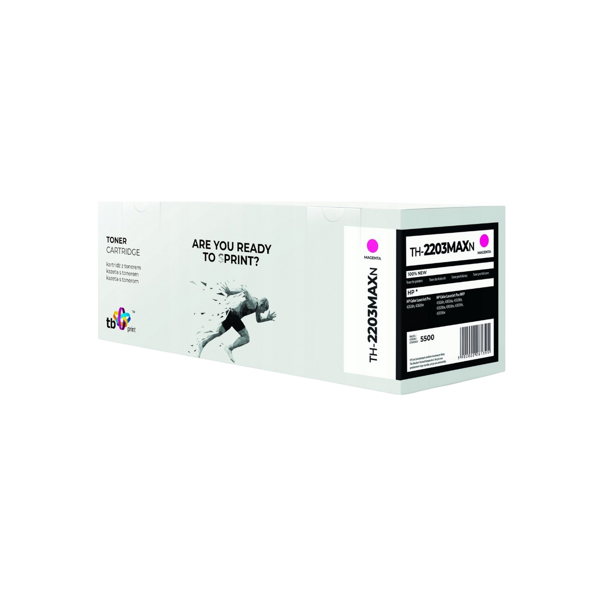 Toner TB Print do drukarki HP Color LaserJet Pro 4202 / 4302 / 4303 W2203X TH-2203MAXN Purpurowy (Magenta) 5.5K.