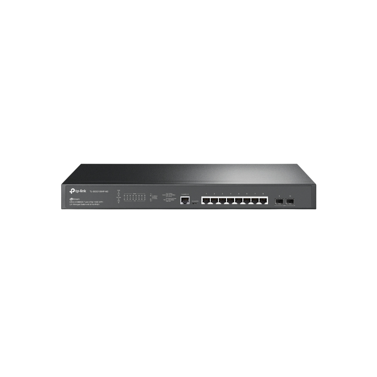 Switch zarządzalny TP-LINK Omada SG3210XHP-M2 L2+ JetStream 8x2.5GE PoE+ 2xSFP+ 10GE.