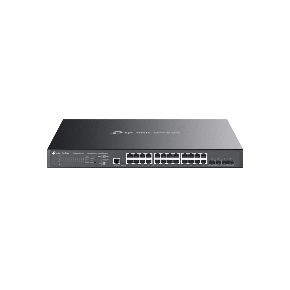 Switch zarządzalny TP-LINK Omada SG3428XPP-M2 L2+ 16x2.5GE PoE+ 8x2.5GE PoE++ 4xSFP+ 10GE.