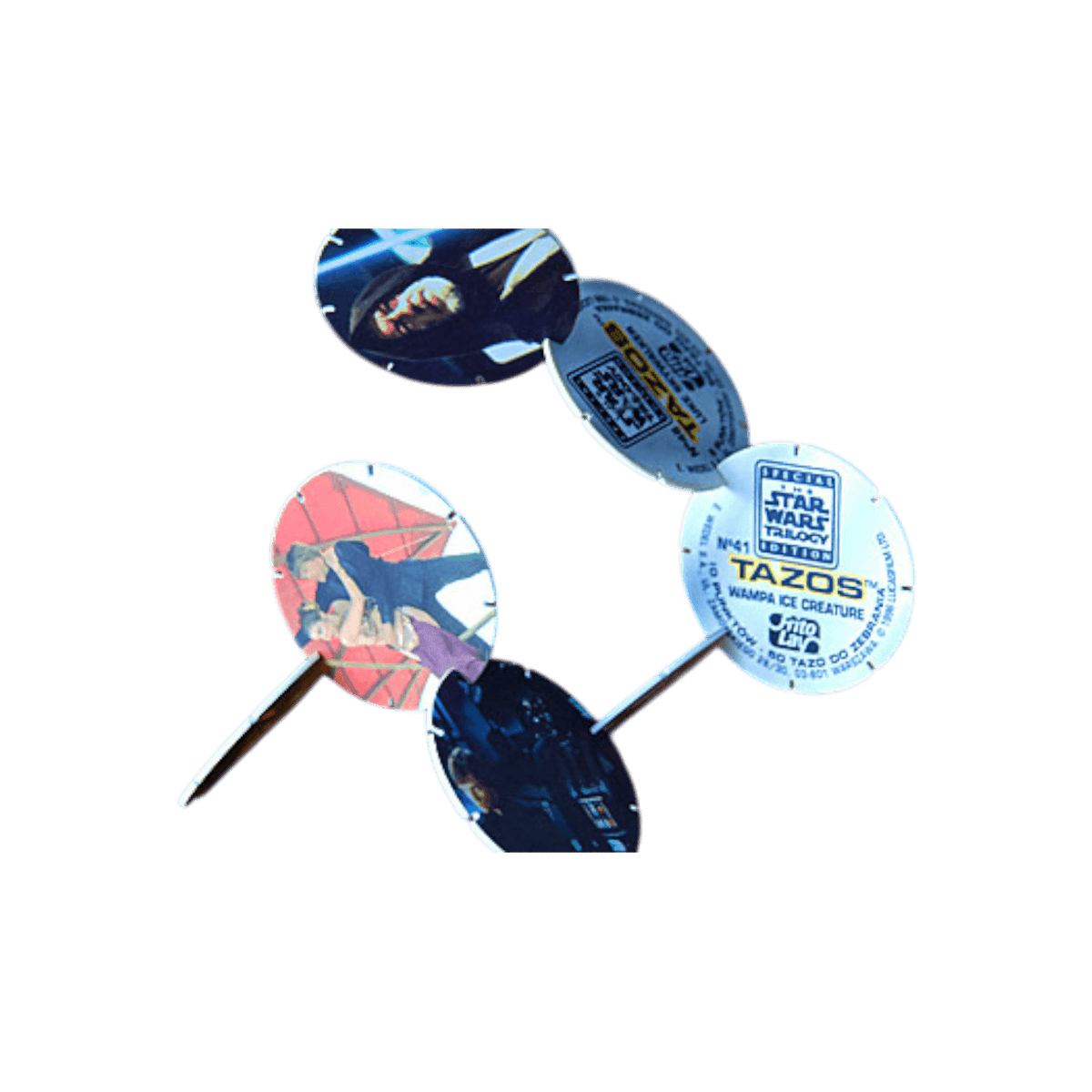Tazos Star Wars z Cheetos i Lay's.