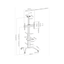 Stojak podłogowy do TV Techly ICA-TR48W 37 – 70" VESA 70kg Biały.