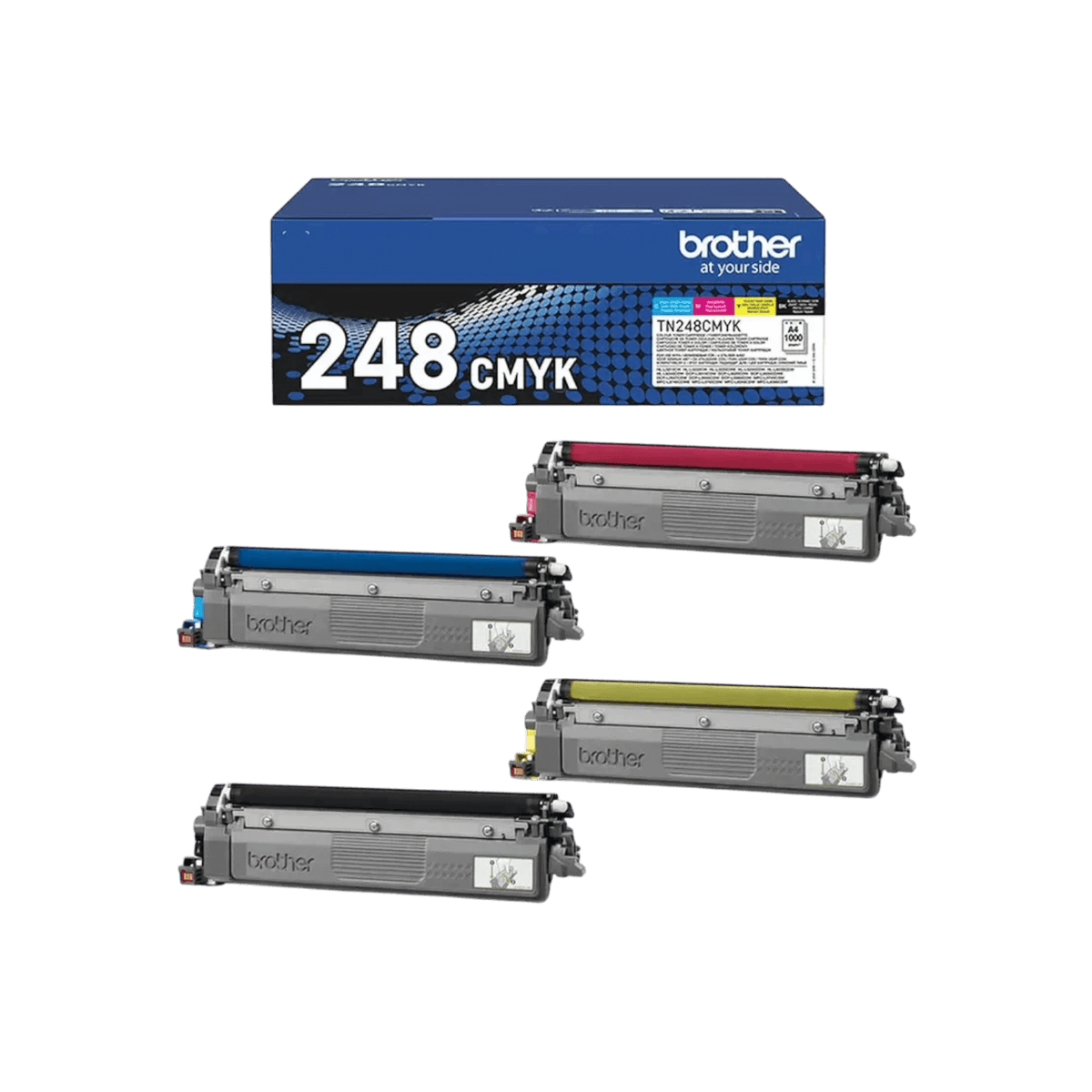 Tonery Multipack do drukarki Brother TN248VAL CMYK dla L35xx/L32xx/L8240/L3760/L8390 Cyan Czarny Magenta Żółty 4x1K.