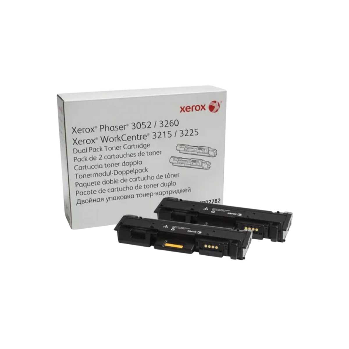 Dwupak tonerów do drukarki Xerox Phaser 3052/3260 WorkCentre 3215/3225 Czarny (Black) 2x3K 106R02782.