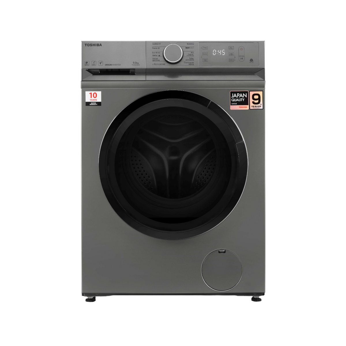 Pralka wolnostojąca Toshiba TW-BL100A4PL(SS) 9kg 1400rpm.