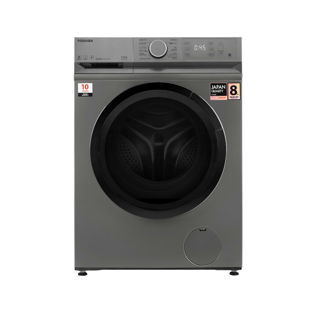 Pralka wolnostojąca Toshiba TW-BL90A4PL(SS) 8kg 1400rpm.