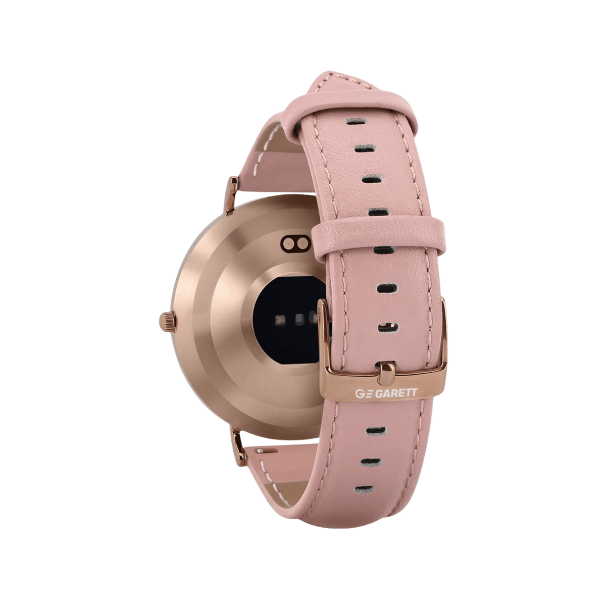 Smartwatch Garett Verona Złoto-różowy skórzany.